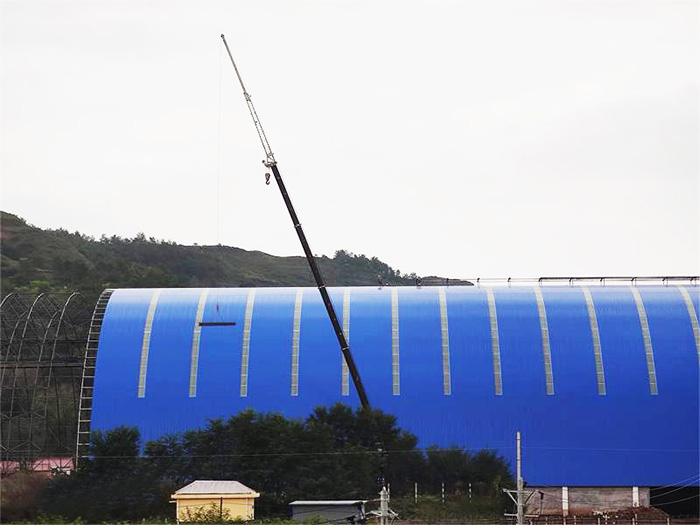 锡林格勒盟煤棚网架工程